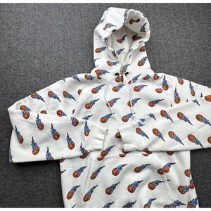 Thirtytwo 32 Snowboarding Zeb‎ Powell Hoodie Mens Sz L Repel Basketball Flames